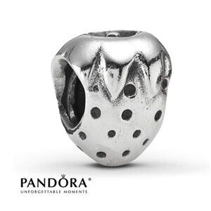 Pandora Retired Strawberry Sterling Silver Charm